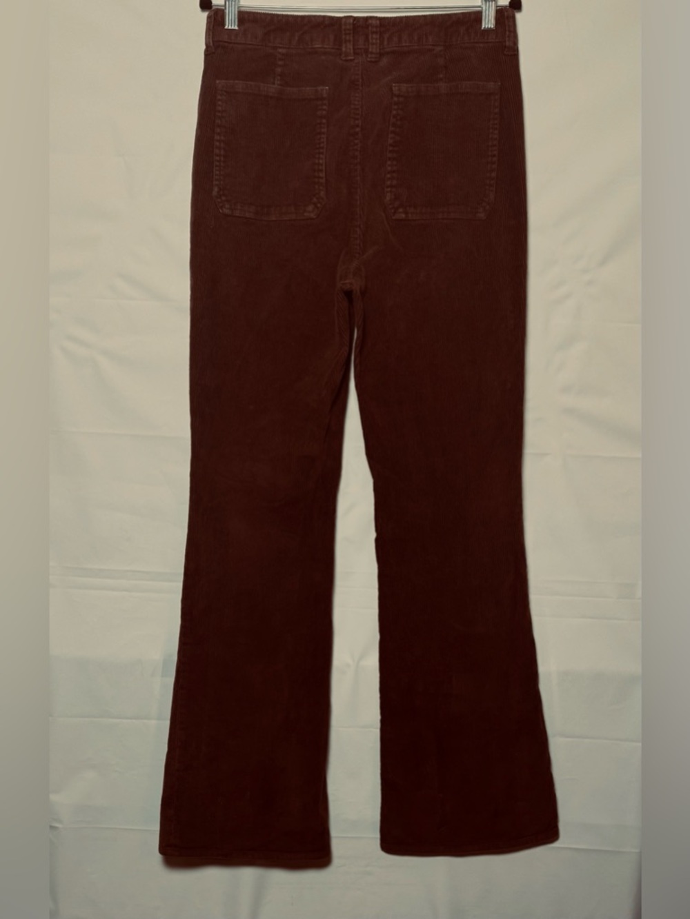 Vintage J. Crew Brown Corduroy Women’s High-Rise Flared Pants, Sz 29. NWOT - Picture 5 of 14